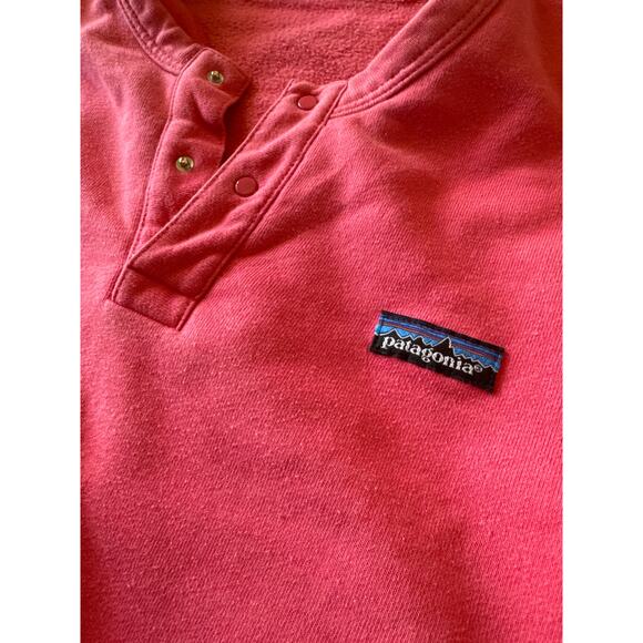 Vintage Patagonia Coral Pink L Quarter Snap Sweatshirt - Picture 3 of 7